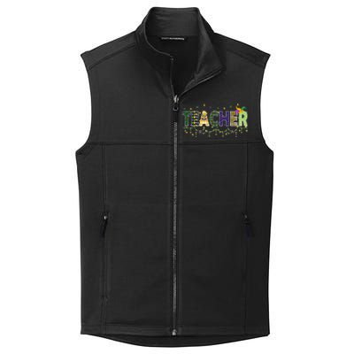 Teacher Mardi Gras Celebration Collective Smooth Fleece Vest