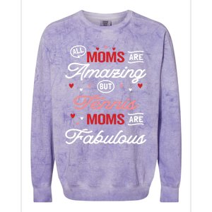 Tennis Mom Gift Colorblast Crewneck Sweatshirt