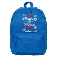 Tennis Mom Gift 16 in Basic Backpack