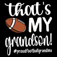 ThatS My Grandson Proud Football Grandma Grandmother Funny Gift Cooling Performance Crew T-Shirt