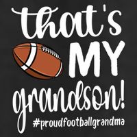 ThatS My Grandson Proud Football Grandma Grandmother Funny Gift Beanie