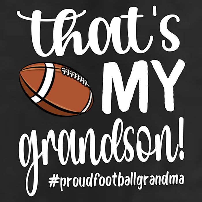 ThatS My Grandson Proud Football Grandma Grandmother Funny Gift Beanie