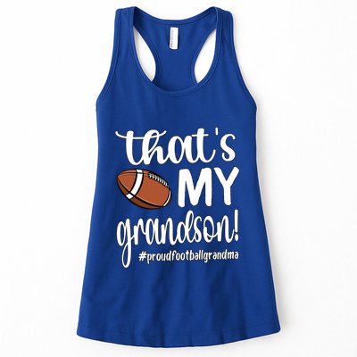 ThatS My Grandson Proud Football Grandma Grandmother Funny Gift Womens Tank Top