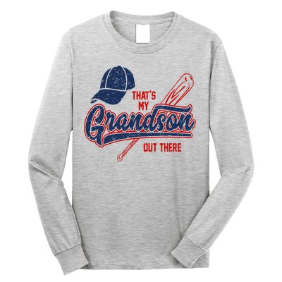 That's My Grandson Out There Baseball Inspired Double Play Long Sleeve Shirt