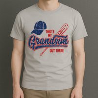 That's My Grandson Out There Baseball Inspired Double Play T-Shirt