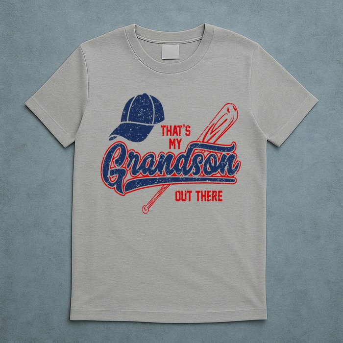 That's My Grandson Out There Baseball Inspired Double Play T-Shirt