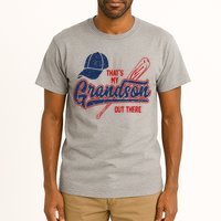 That's My Grandson Out There Baseball Inspired Double Play Tall T-Shirt