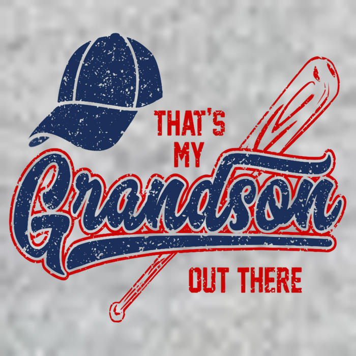 That's My Grandson Out There Baseball Inspired Double Play Tall T-Shirt