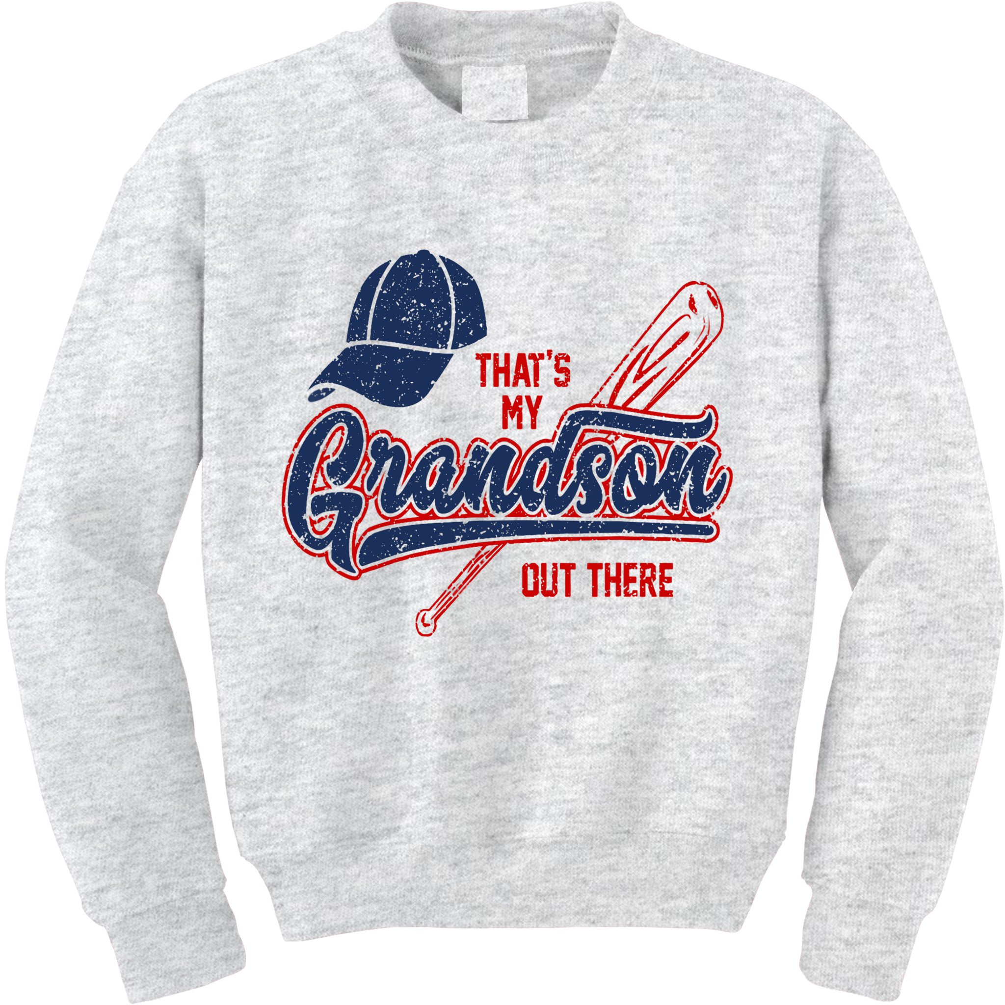 That's My Grandson Out There Baseball Inspired Double Play Kids Sweatshirt