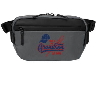 That's My Grandson Out There Baseball Inspired Double Play Crossbody Pack