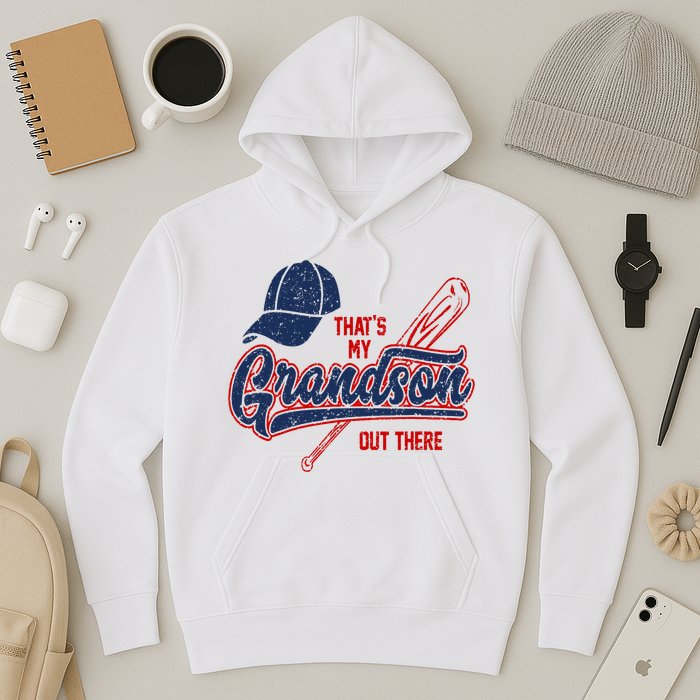 That's My Grandson Out There Baseball Inspired Double Play Hoodie