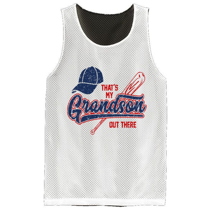 That's My Grandson Out There Baseball Inspired Double Play Mesh Reversible Basketball Jersey Tank