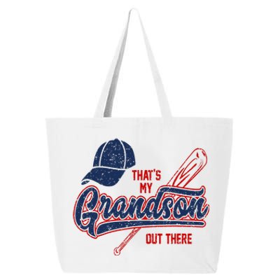 That's My Grandson Out There Baseball Inspired Double Play 25L Jumbo Tote