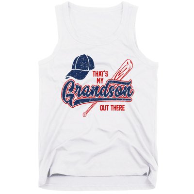That's My Grandson Out There Baseball Inspired Double Play Tank Top