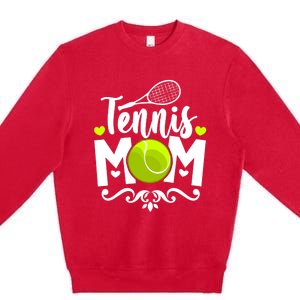 Tennis Mom Great Gift Premium Crewneck Sweatshirt