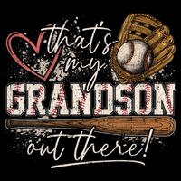 Thats My Grandson Out There Baseball Grandma Backpack