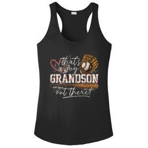 Thats My Grandson Out There Baseball Grandma Ladies PosiCharge Competitor Racerback Tank