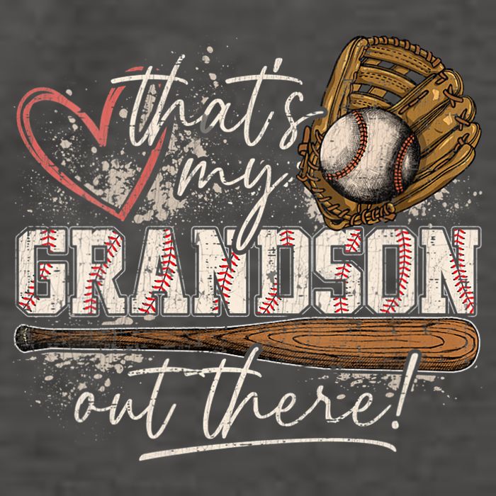 Thats My Grandson Out There Baseball Grandma Vector Backpack