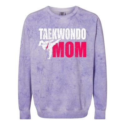 Taekwondo Mom Gift Idea Wo Tae Cool Taekwondo Uniform Colorblast Crewneck Sweatshirt