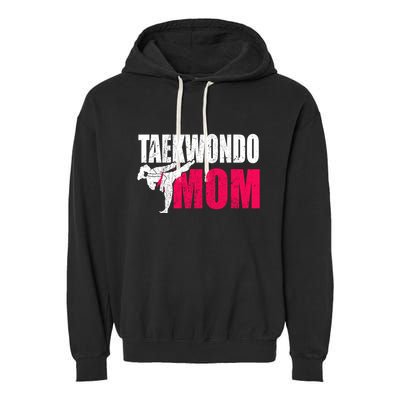 Taekwondo Mom Gift Idea Wo Tae Cool Taekwondo Uniform Garment-Dyed Fleece Hoodie