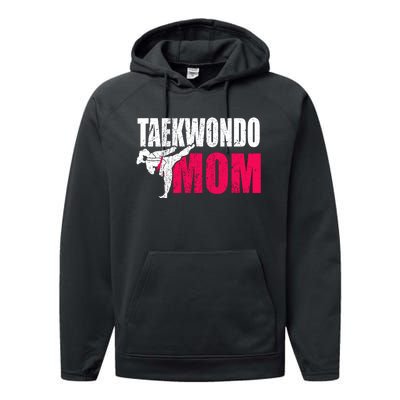 Taekwondo Mom Gift Idea Wo Tae Cool Taekwondo Uniform Performance Fleece Hoodie