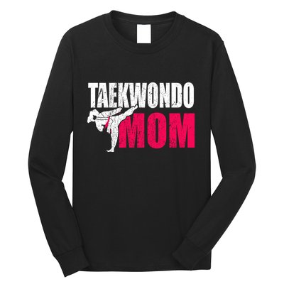 Taekwondo Mom Gift Idea Wo Tae Cool Taekwondo Uniform Long Sleeve Shirt