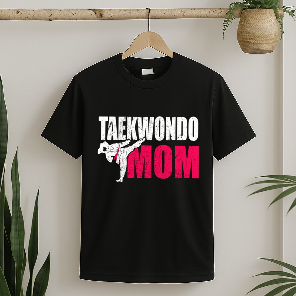 Taekwondo Mom Gift Idea Wo Tae Cool Taekwondo Uniform T-Shirt