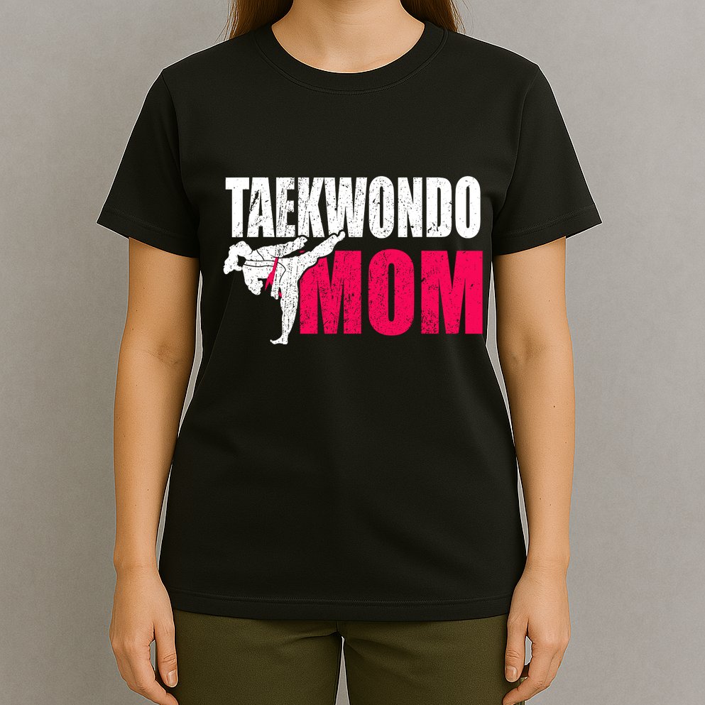 Taekwondo Mom Gift Idea Wo Tae Cool Taekwondo Uniform T-Shirt