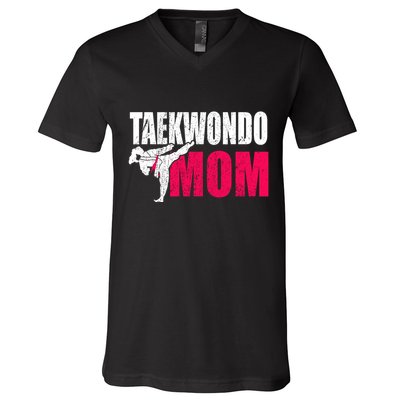 Taekwondo Mom Gift Idea Wo Tae Cool Taekwondo Uniform V-Neck T-Shirt