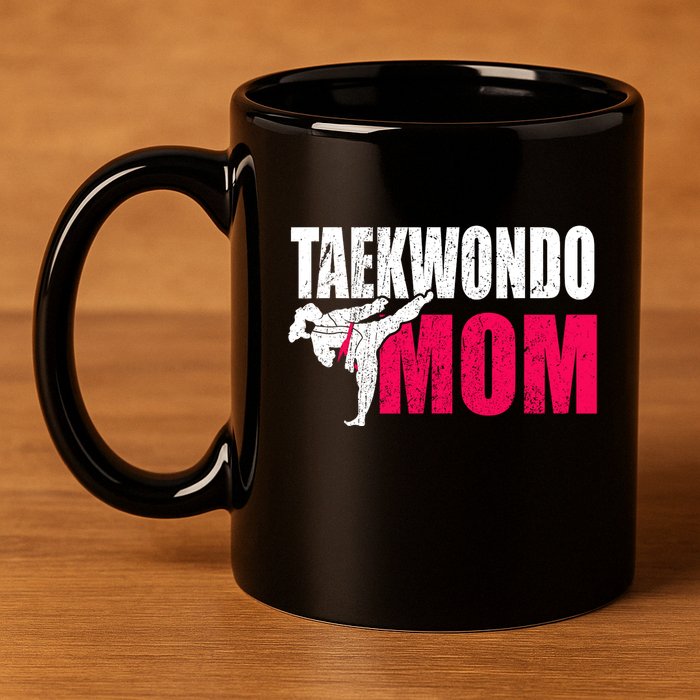 Taekwondo Mom Gift Idea Wo Tae Cool Taekwondo Uniform 11oz C Handle Ceramic Mug