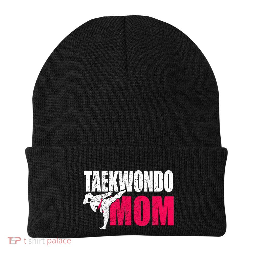 Taekwondo Mom Gift Idea Wo Tae Cool Taekwondo Uniform Knit Cap Winter Beanie