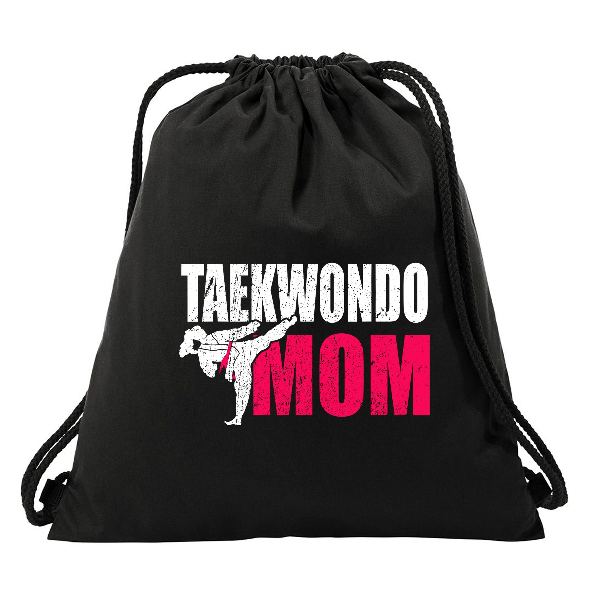 Taekwondo Mom Gift Idea Wo Tae Cool Taekwondo Uniform Drawstring Bag