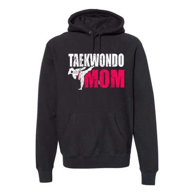 Taekwondo Mom Gift Idea Wo Tae Cool Taekwondo Uniform Premium Hoodie