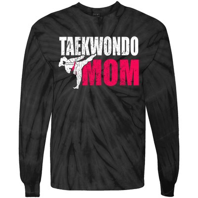 Taekwondo Mom Gift Idea Wo Tae Cool Taekwondo Uniform Tie-Dye Long Sleeve Shirt