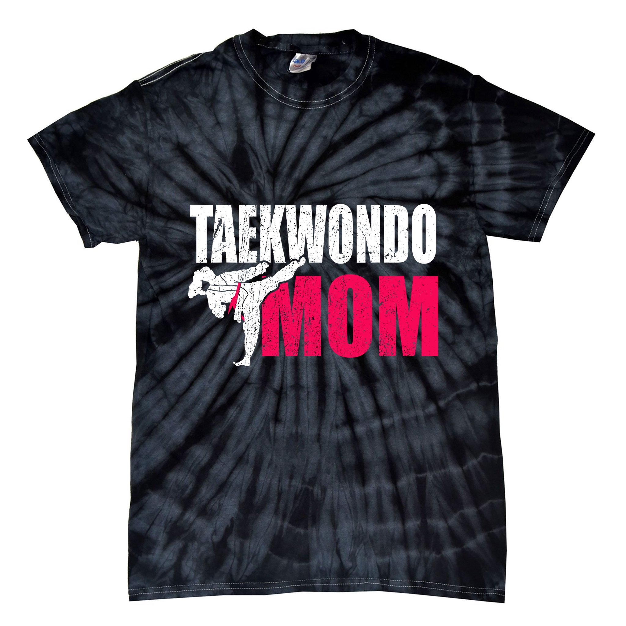 Taekwondo Mom Gift Idea Wo Tae Cool Taekwondo Uniform Tie-Dye T-Shirt