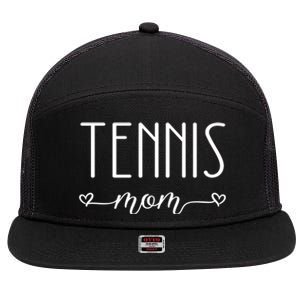 Tennis Mom Great Gift 7 Panel Mesh Trucker Snapback Hat