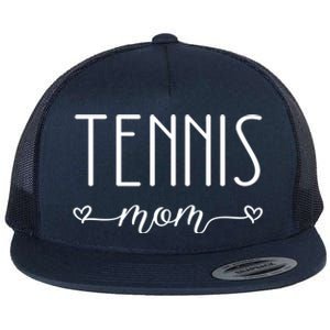 Tennis Mom Great Gift Flat Bill Trucker Hat