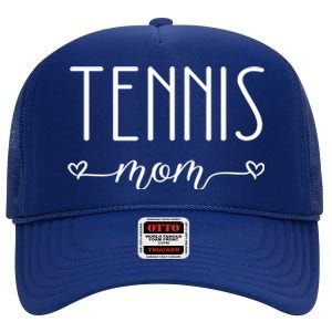 Tennis Mom Great Gift High Crown Mesh Back Trucker Hat