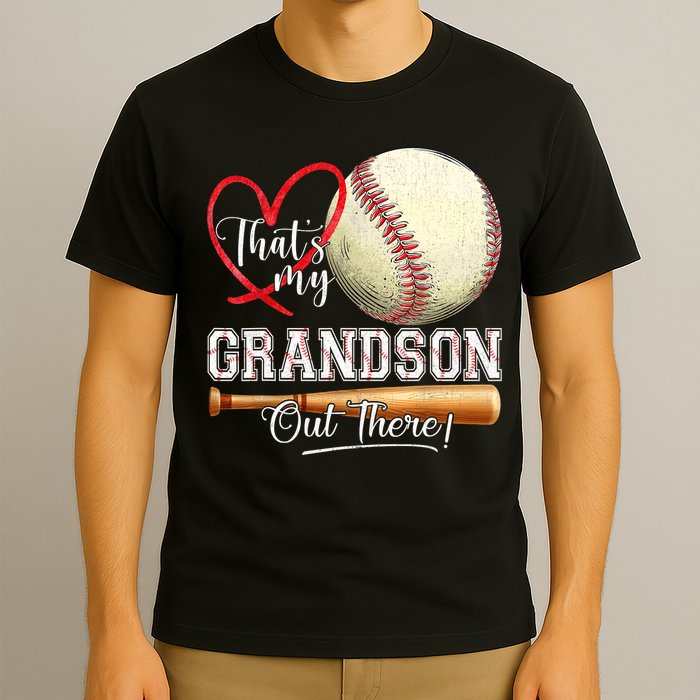 ThatS My Grandson Out There Baseball Grandma MotherS Day T-Shirt