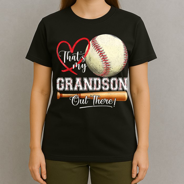 ThatS My Grandson Out There Baseball Grandma MotherS Day T-Shirt