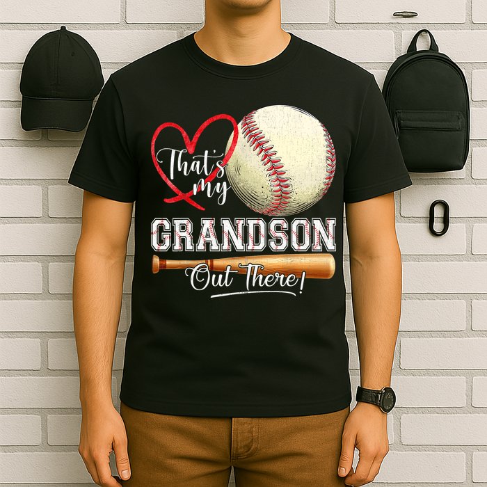 ThatS My Grandson Out There Baseball Grandma MotherS Day T-Shirt