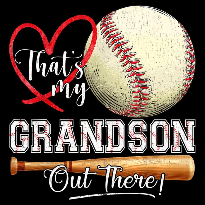 ThatS My Grandson Out There Baseball Grandma MotherS Day T-Shirt