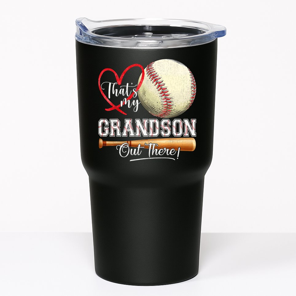 ThatS My Grandson Out There Baseball Grandma MotherS Day Tumbler