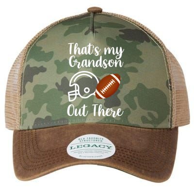 That's My Grandson Out There Football Sport Legacy Tie Dye Trucker Hat