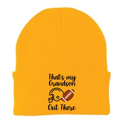 That's My Grandson Out There Football Sport Knit Cap Winter Beanie