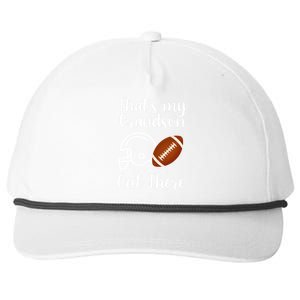 That's My Grandson Out There Football Sport Snapback Five-Panel Rope Hat