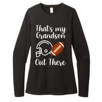 That's My Grandson Out There Football Sport Womens CVC Long Sleeve Shirt