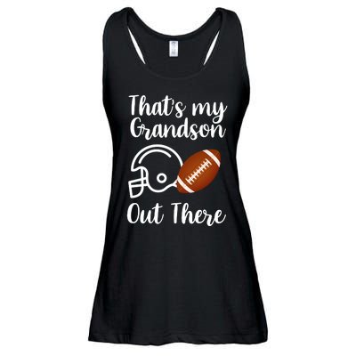 That's My Grandson Out There Football Sport Ladies Essential Flowy Tank