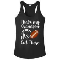 That's My Grandson Out There Football Sport Ladies PosiCharge Competitor Racerback Tank