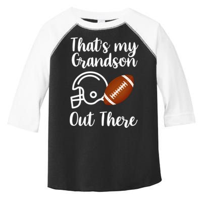 That's My Grandson Out There Football Sport Toddler Fine Jersey T-Shirt